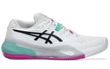 Мужские теннисные кроссовки Asics Gel-Resolution X Clay - white/aurora green