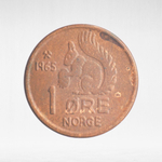 Norway, 1 Øre - Olav V, 1965, VF