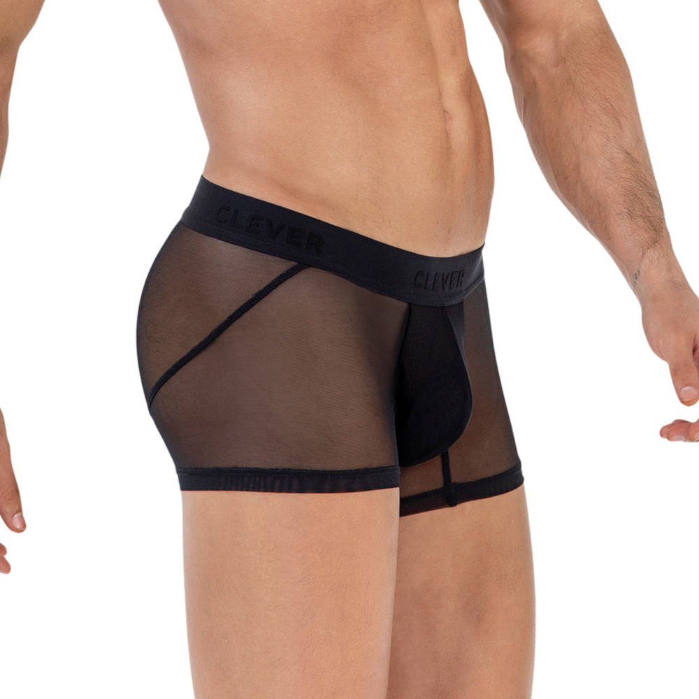 Черные прозрачные трусы-хипсы Yin Yang Trunks (Размер: S) (Цвет: черный)