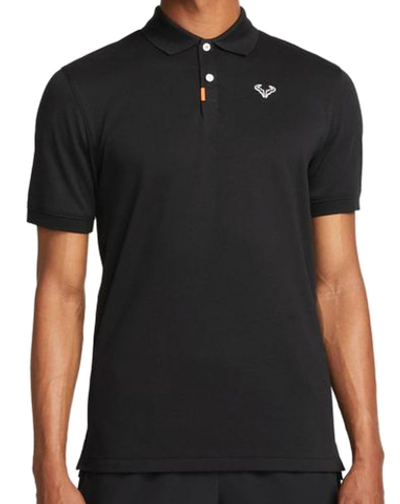 Мужское теннисное поло Nike Rafa Slim Polo - black/white