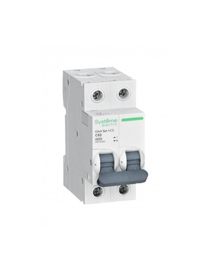 Выключатель автоматический модульный 2п C 63А 4.5кА City9 Set 230В SE C9F34263
