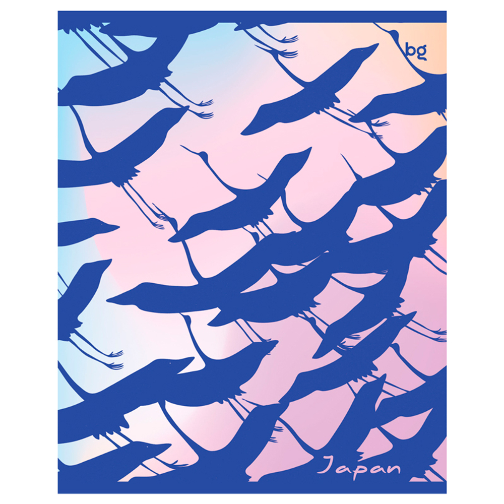 Тетрадь общая BG "Синий цвет", А5, 48 листов в клетку, на скрепке