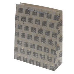 GAEM Пакет подарочный (бумага 210г/м2, блок 12шт), L26 W10 H32 см, 4в.