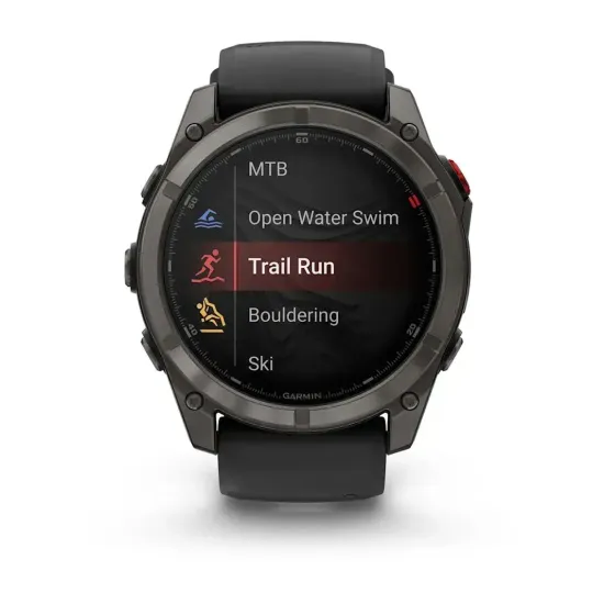 Смарт-часы Garmin Fenix 8 Pro AMOLED (51 мм) Sapphire карбоново-серый DLC титан черный/гравийно-серый 010-03199-01