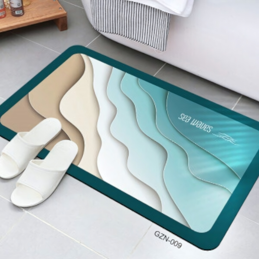 Коврик для ванной комнаты ZALEL 45х75 противоскользящее покрытие GZN-009