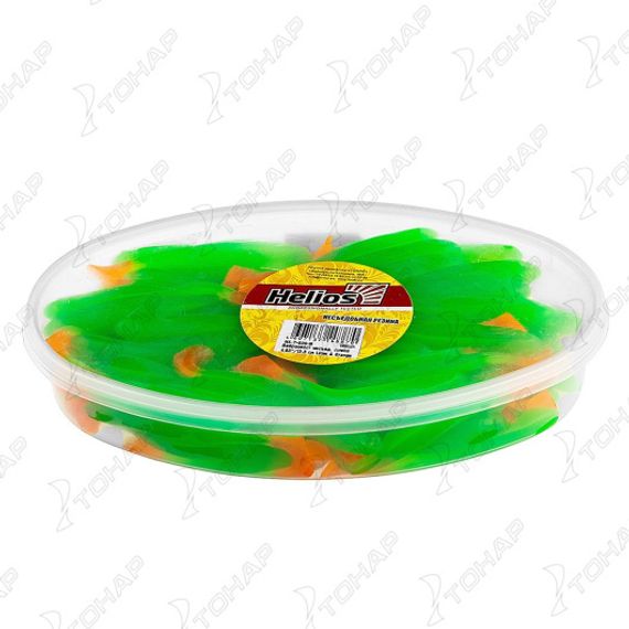 Виброхвост несъедоб. Jumbo 4,95&quot;/12.5 см Lime &amp; Orange 100шт. (HS-7-020-N) Helios