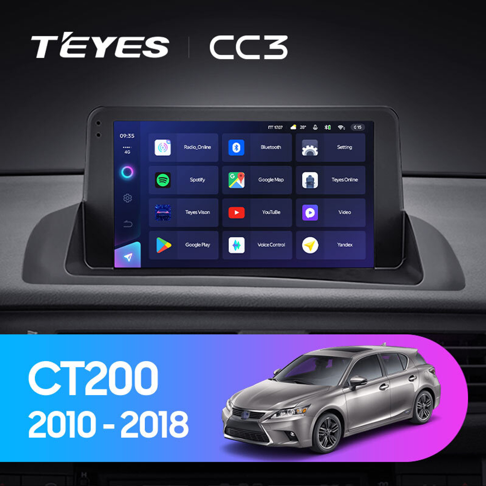 Teyes CC3 9" для Lexus CT 200 2010-2018