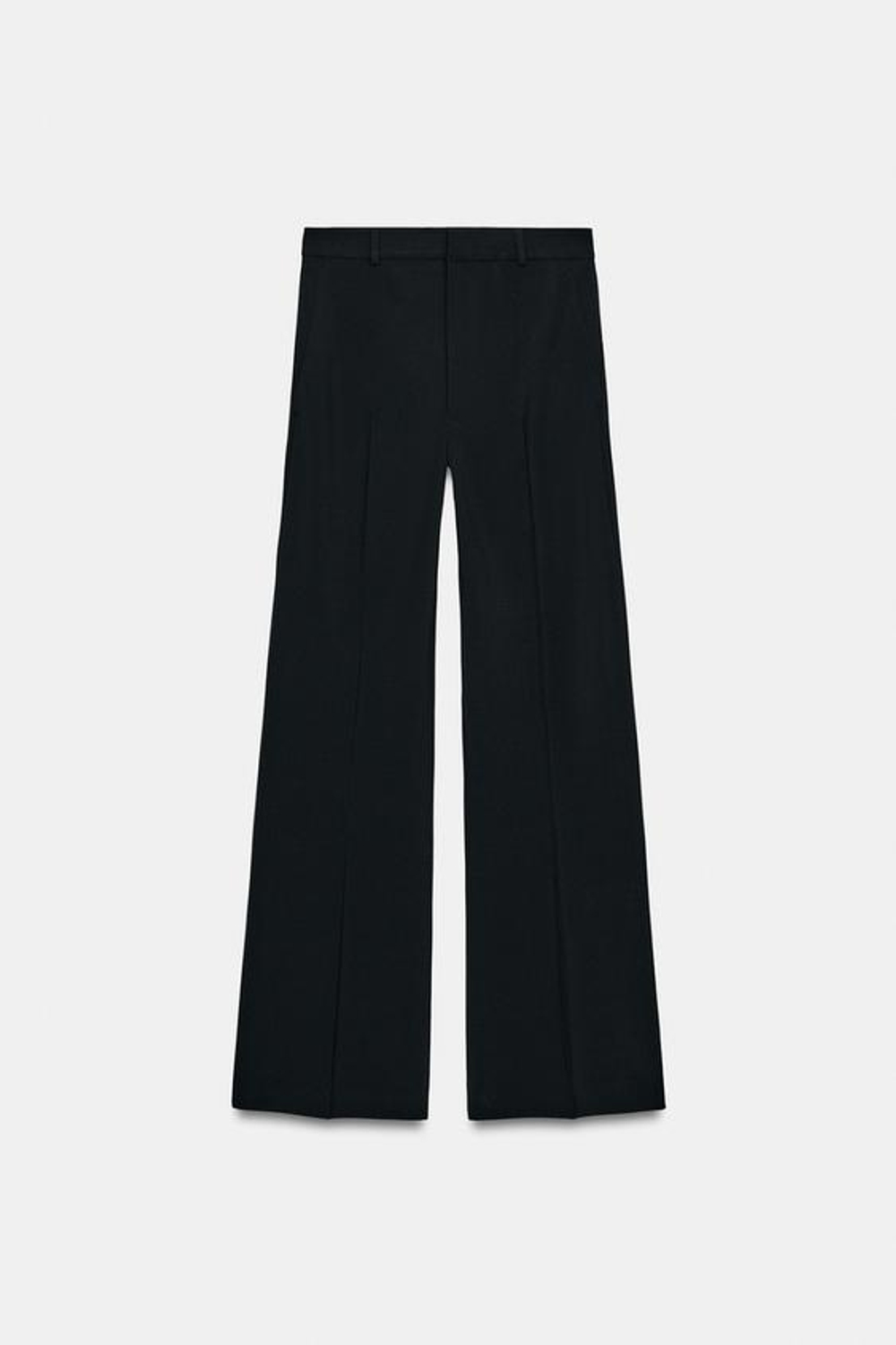 ZARA БРЮКИ WIDE LEG С ВЫСОКОЙ ПОСАДКОЙ — ZW COLLECTION, ЧЕРНЫЙ
