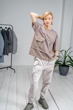 Футболка White Crow Tīshatsu Nairon бежевая