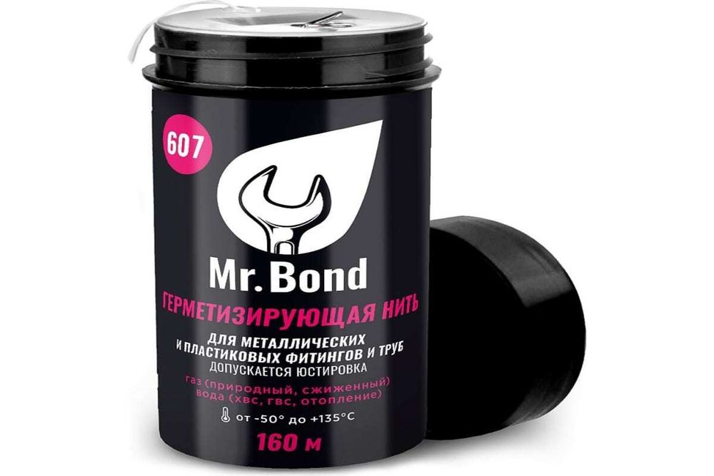 Mr.Bond 607 Нить для герметизации резьбы, 160м