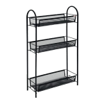 Этажерка 3х-секционная «Ладья 13», цвет черный, 43*17*75,5см
