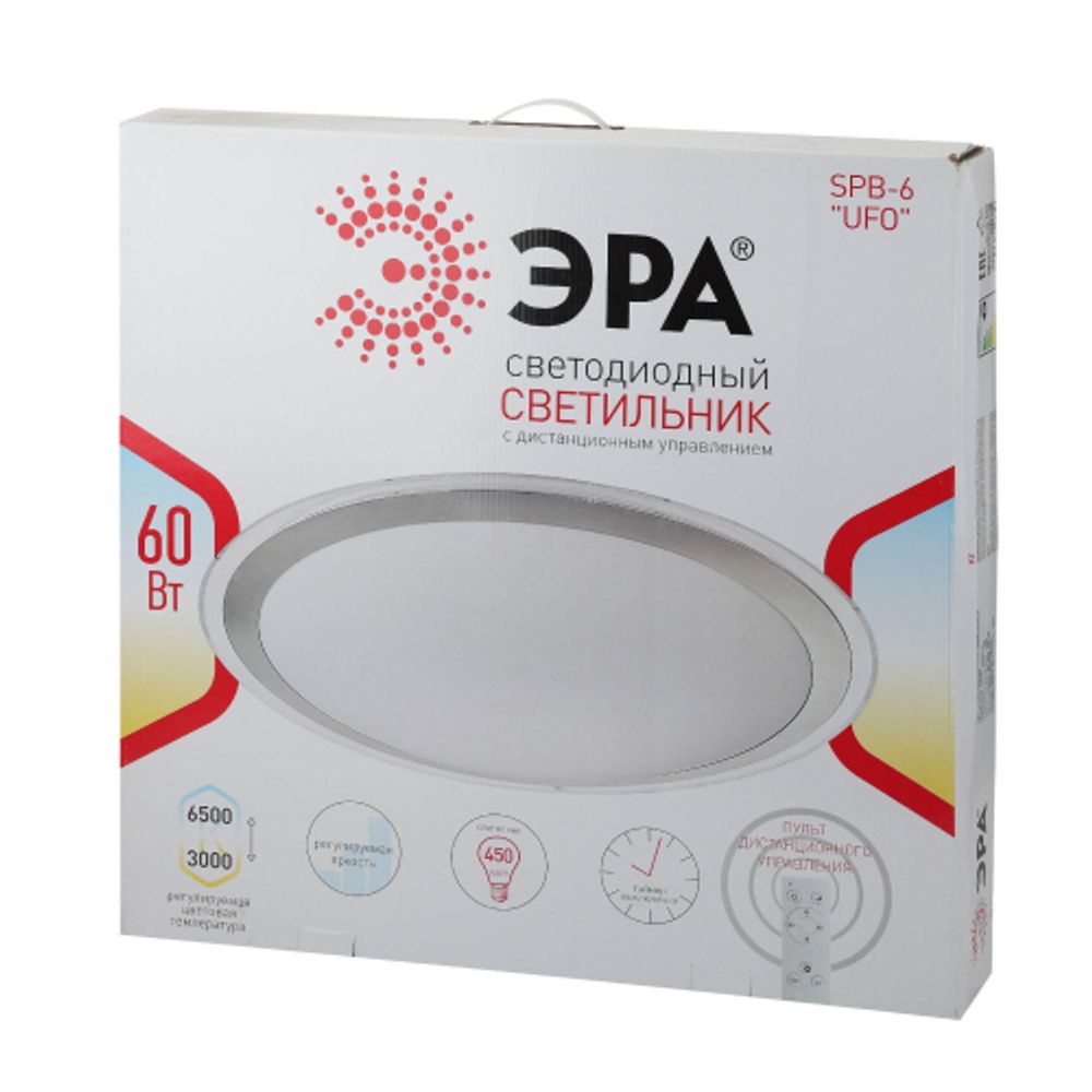 Светильник потолочный светодиодный ЭРА Классик с ДУ SPB-6 UFO 60 70Вт 3000-6500К 4800 Лм с пультом ДУ