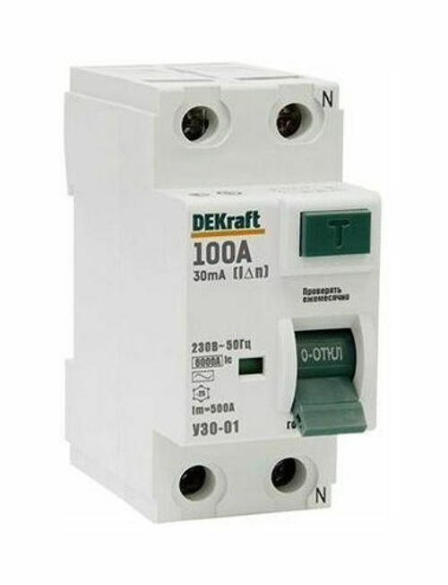 14059 Выключ.диф.тока УЗО03-2Р-100А-030 DEK