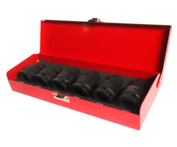 Набор головок торцевых 3/4" HEX (H14-H24) ударных L=61мм 6 предметов в кейсе JTC