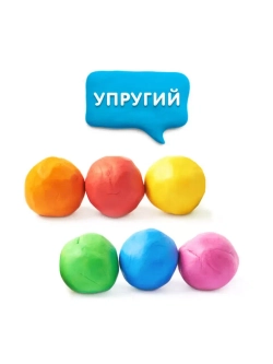 Пластилин классический 24 цветов с доской для лепки А4