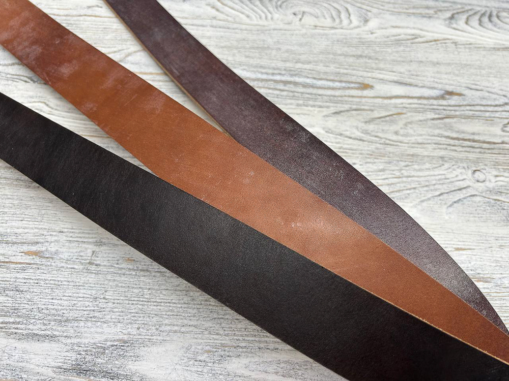 Ременные заготовки English Bridle в трех оттенках купить в Prima Pelle