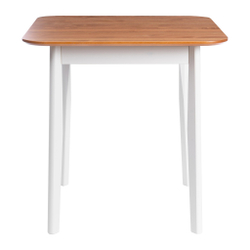 Стол Соната Люкс/ Sonata Lux table, 75х75х75 см массив сосны, антик/белый, 75х75х75 см