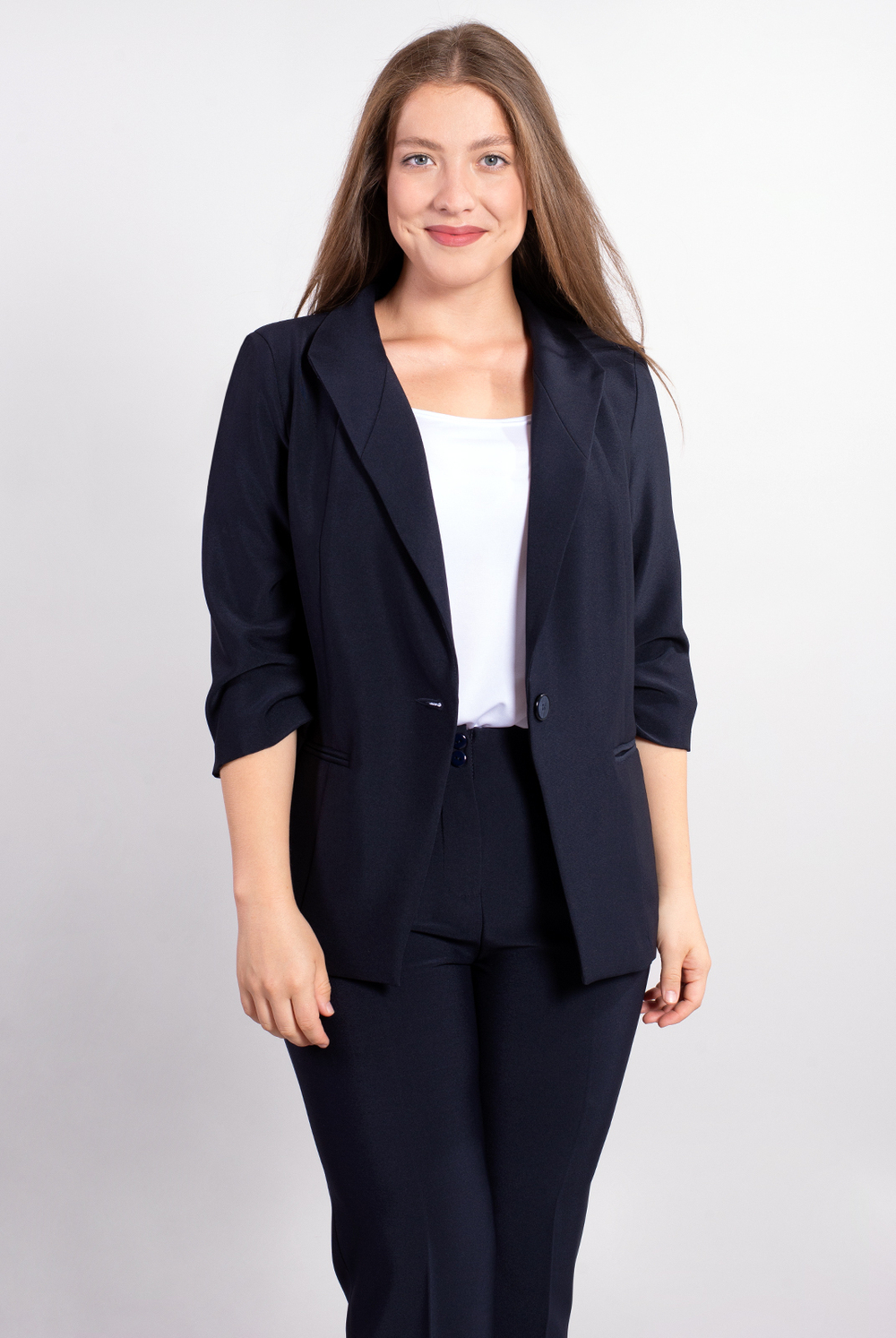 Жакет женский 3288АПА, Тёмно тёмно син #70ТТСи043288АП