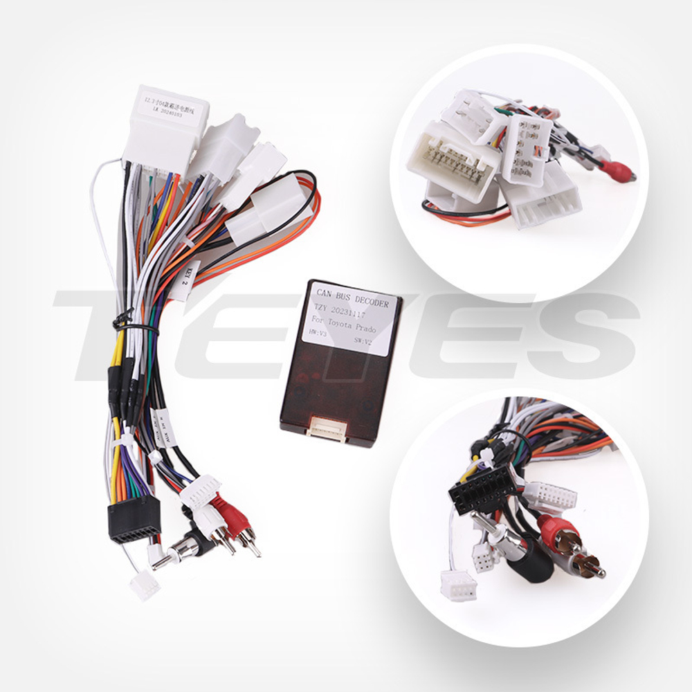 Магнитола для Toyota Land Cruiser Prado 120, Lexus GX470 (JBL, экран климата внизу) - Teyes LUX ONE ROUND монитор 12.3", Android 10, ТОП процессор, CarPlay, 4G SIM-слот