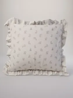 Декоративная наволочка с рюшами, оборками "Фландр" 70х70 см, 1 шт, без молнии