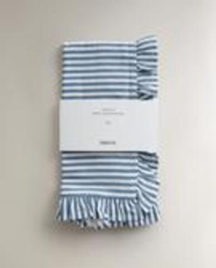 ZARA HOME ХЛОПКОВЫЕ САЛФЕТКИ С ВОЛАНАМИ (2 ШТ.), СИНИЙ