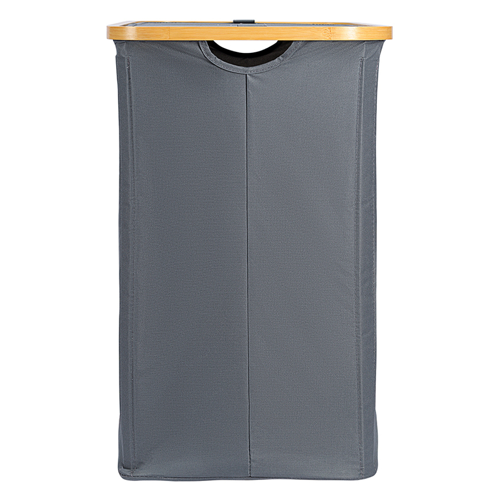 Корзина для белья с двумя отделениями neat twin, 53,5х33х53 см, серая