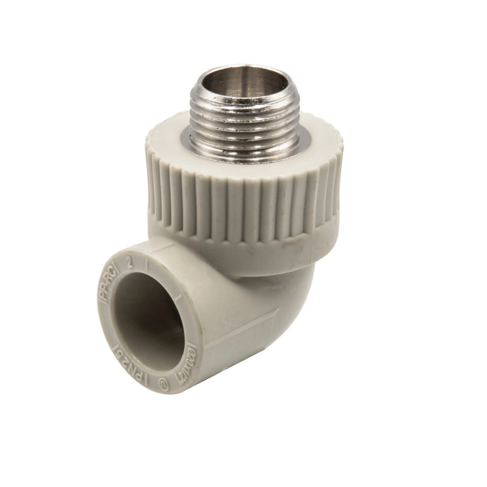 Уголок комб. нар. рез. EVER PLAST 20х3/4  серый россия 36891