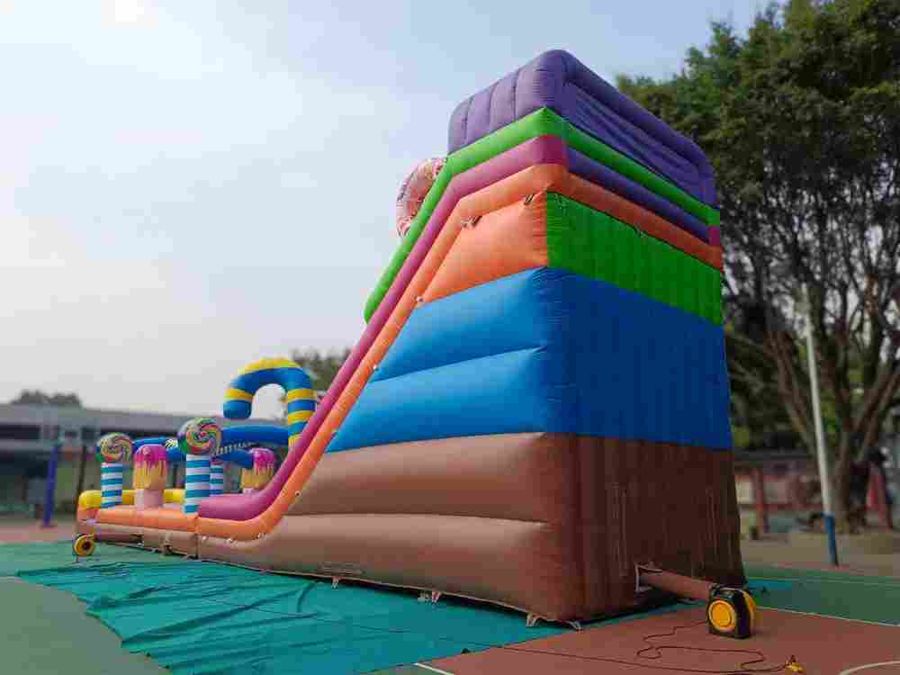 Надувная водная горка «Карамелька», 18*4,8*7,5 м