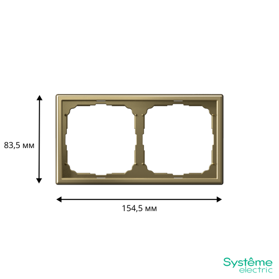 Рамка 2-м ArtGallery зол. SE GAL001602