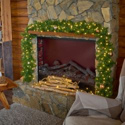 ULD-S3000-300-DGA WARM WHITE IP20 DEW Гирлянда светодиодная Роса. 30м. 300 светодиодов. Теплый белый свет. Провод зеленый. ТМ Uniel