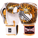 Боксерские перчатки Twins FBGVL3-52 Gold/White