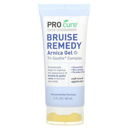 Арника Bruise Remedy, Arnica Gel +, Tri-Soothe Complex, Unscented, 2 fl oz (60 ml)