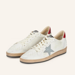 Кеды Golden Goose Ball Star / Серая звезда / красная пятка муж