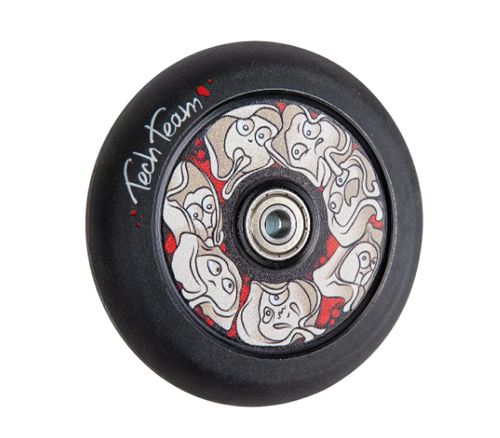 Колесо для самоката TechTeam Pelmen 110*24 мм Duker 404 black
