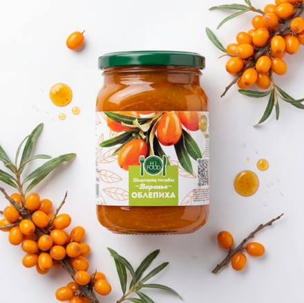 Десертное варенье Облепиха 900 гр, Казахстан