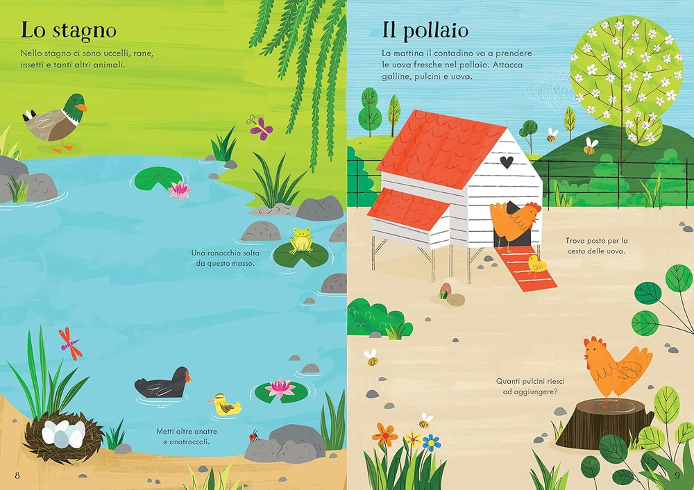 La fattoria. Piccoli libri con adesivi. Ediz. a colori