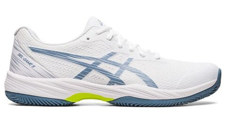 Мужские кроссовки теннисные Asics Gel-Game 9 Clay/OC - white/steel blue