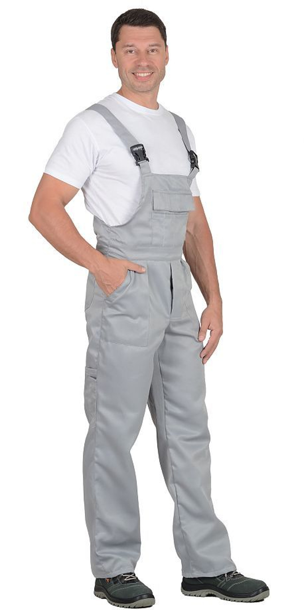 Полукомбинезон  рабочий Светло-серый