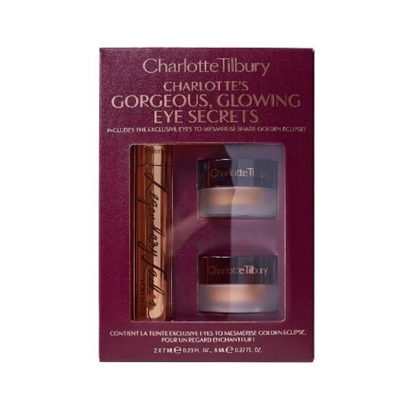 Charlotte Tilbury Gorgeous, Glowing Eye Secrets- Набор из 2 теней и туши