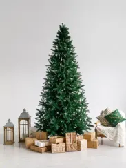 Интерьерная искусственная елка Европейская Премиум 7,5 м., ствольная, Литая хвоя+ПВХ, Green Trees (GT7,5EVR)