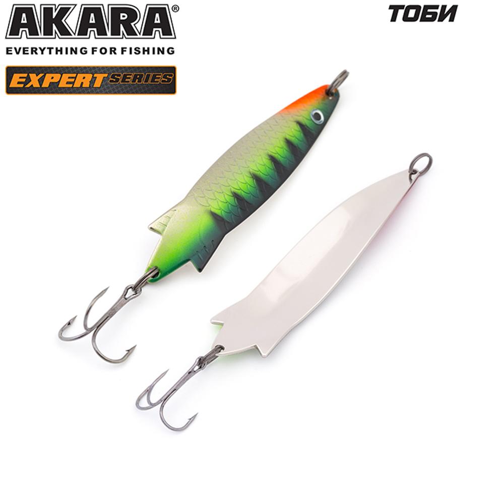 Блесна колебалка Akara Expert Тоби 95 мм 18 гр. 18/SIL