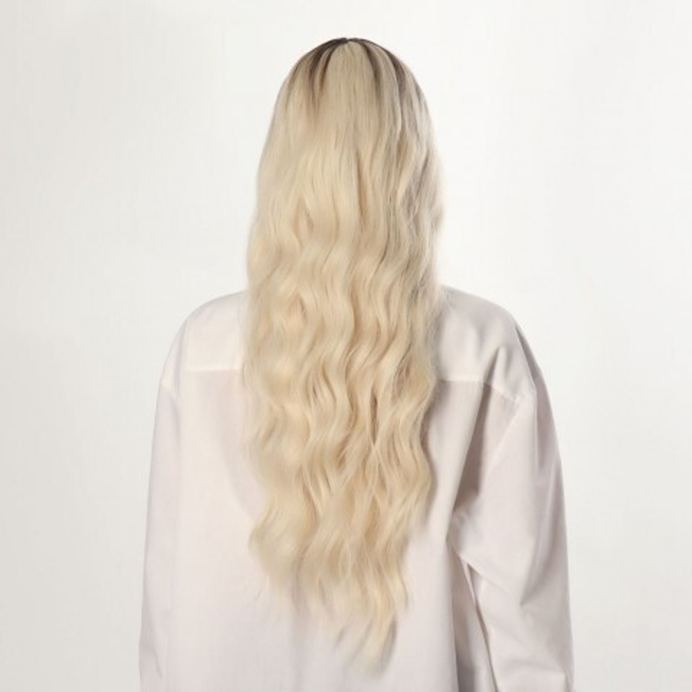 Парик искусственный цвет русый/блонд