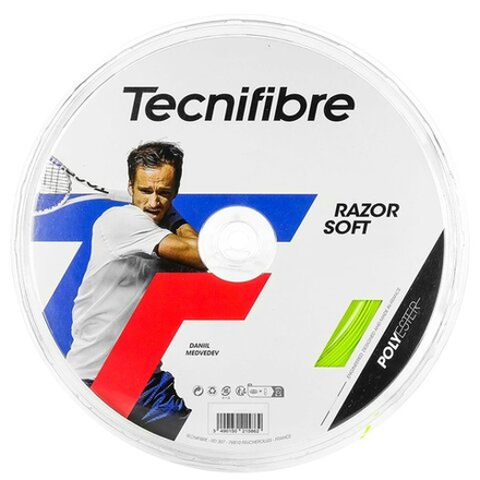 Струны для тенниса TECNIFIBRE RAZOR SOFT LIME Бобины 200 м