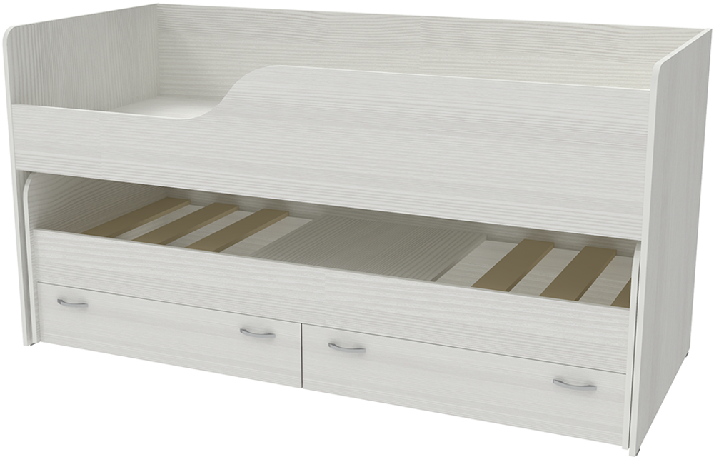 Двухъярусная кровать КарИВи Дуэт-2 Белое Дерево Белое Дерево