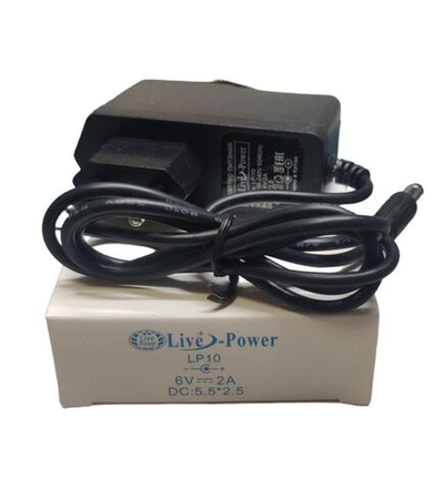 Блок питания (сетевой адаптер) универсальный 6V/2A, штекер 5.5x2.5 мм (LP10)