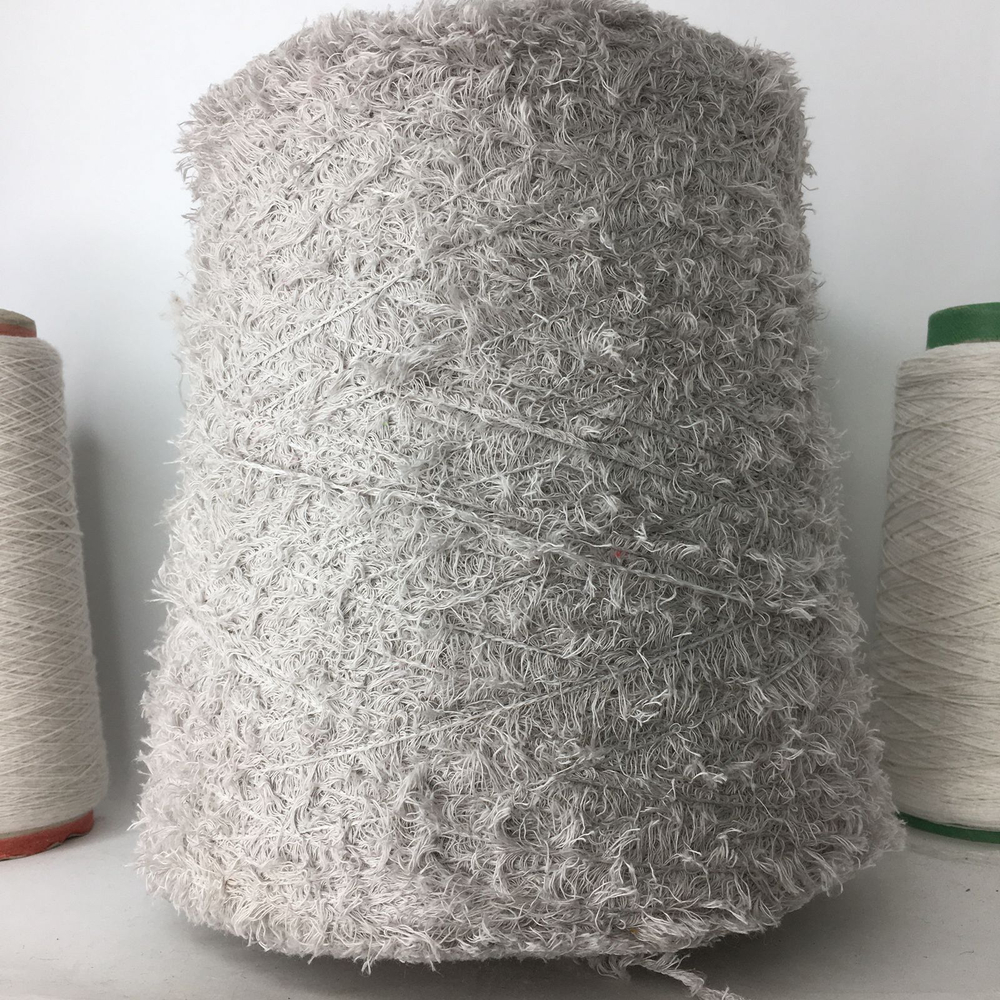 COTTON PELUCHE; 95% хлопок, 5% п/а; 210м/100 гр; цвет: Серый светлый; Травка