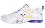 VICTOR 9200Tty Rubber Slip Resistant Low top Badminton Shoes Unisex White Purple