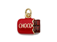Подвеска "Шоколадка" 12мм, эмаль