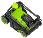 Газонокосилка аккумуляторная GREENWORKS 2520907UD 2x24V, 41 см, бесщеточная, c 2хАКБ 4 Ач и ЗУ