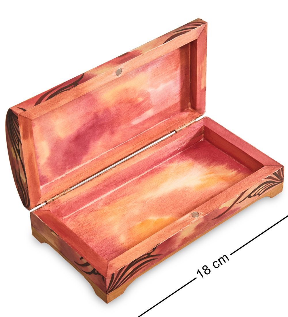 Народные промыслы МР-16/33-D Шкатулка «Альфонс Муха - Драгоценные камни. Изумруд»